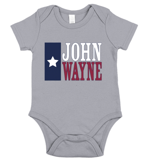 John Wayne American Flag Short Sleeve Baby One-Piece