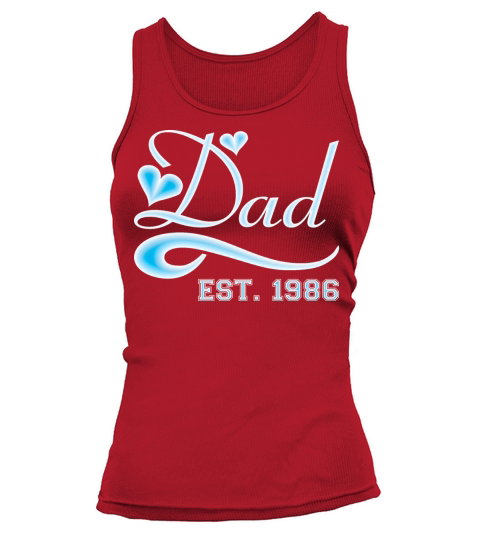 Dad Established 1986 Happy Fathers Day Women's Tank Top