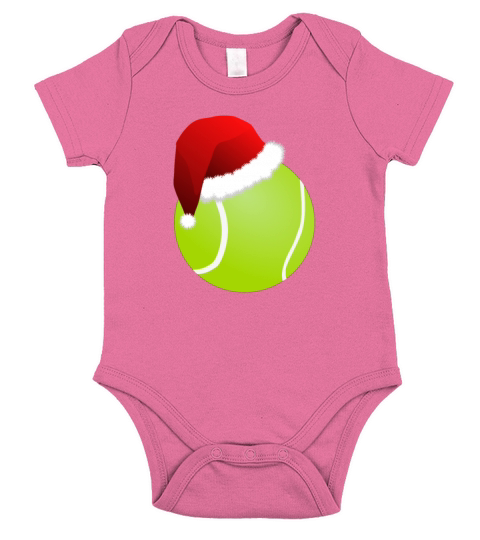 Christmas Tennis Ball Sports Short Sleeve Baby One-Piece