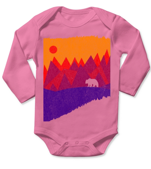 Hear the mountains Long Sleeve Baby One-Piece