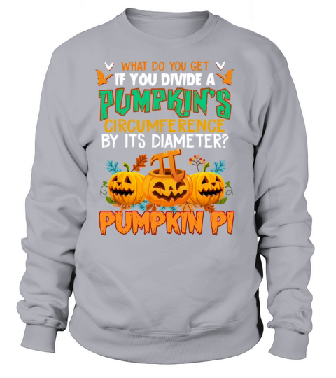 Math Teacher Pumpkin Pi Funny Halloween T shirt Women's Sweatshirt