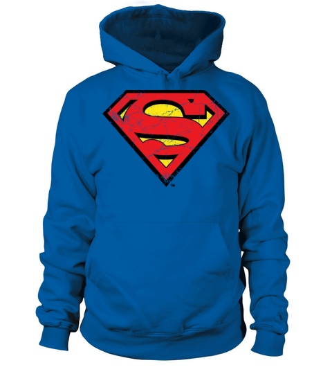 Justice League Superman Logo Vintage Women's Hoodie