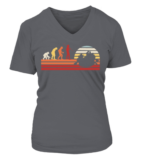 Retro Rafter Vintage Rafting V-neck T-Shirt Woman