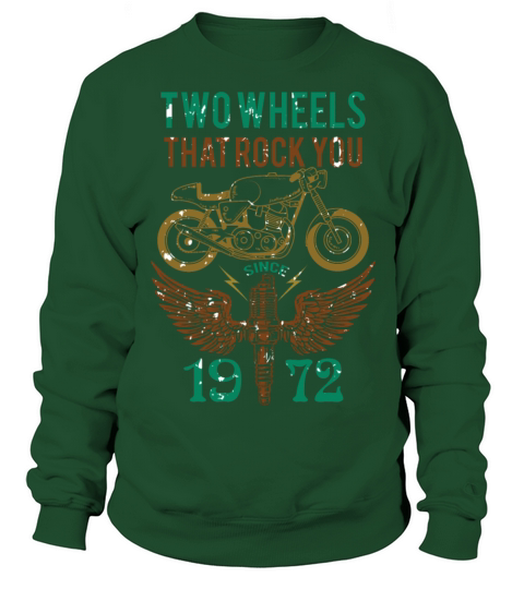 Two wheels that rock you 1972 Women's Sweatshirt