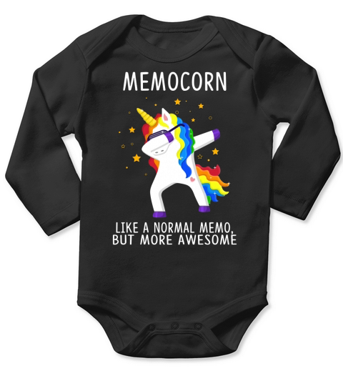 Like A Normal Memo Unicorn Dabbing Funny Family Unicorn 2020 Long Sleeve Baby One-Piece
