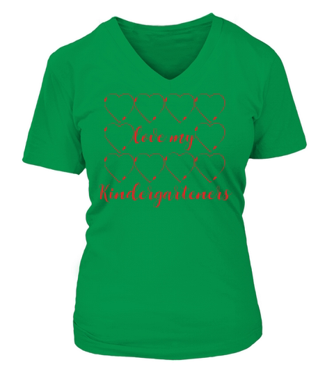 Love My Kindergarten Sweethearts Women's V-Neck T-shirt