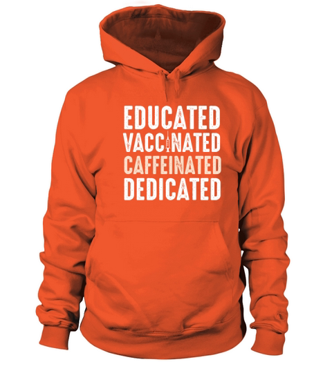Educated Vaccinated Caffeinated Dedicated Women's Hoodie