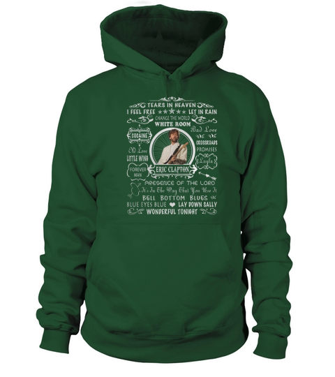 Vintage Eric Clapton Songs Word Art Women's Hoodie