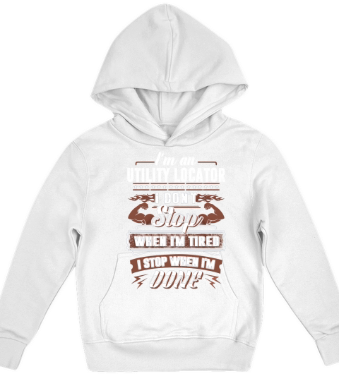 Utility Locator - Unisex Long Sleeve Kids Hoodie