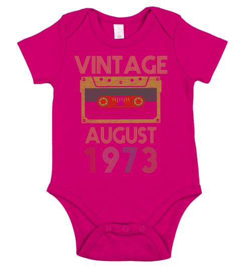Vintage- August 1973 Short Sleeve Baby One-Piece