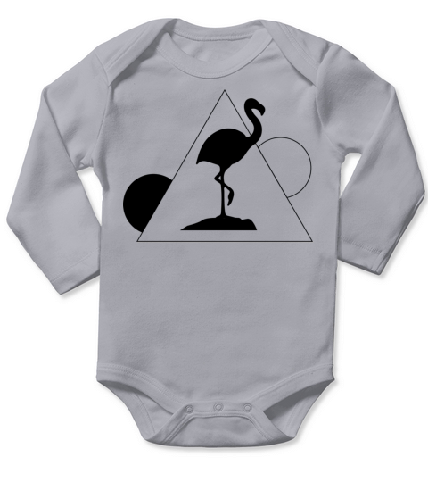 Flamingo design Long Sleeve Baby One-Piece