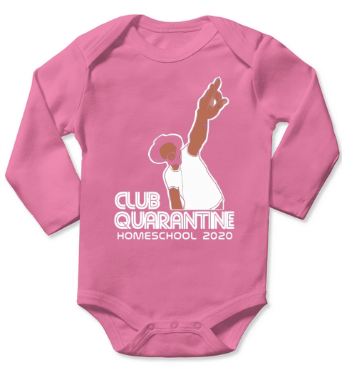 Club Quarantine Homeschool Long Sleeve Baby One-Piece