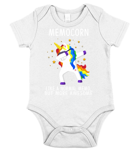 Like A Normal Memo Unicorn Dabbing Funny Family Unicorn 2020 Short Sleeve Baby One-Piece