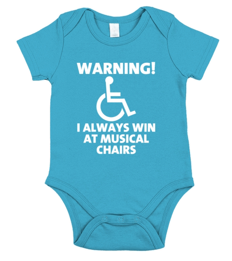 Warning I Always Win At Musical Chairs Short Sleeve Baby One-Piece