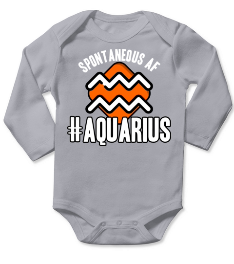 Aquarius Spontaneous AF Long Sleeve Baby One-Piece