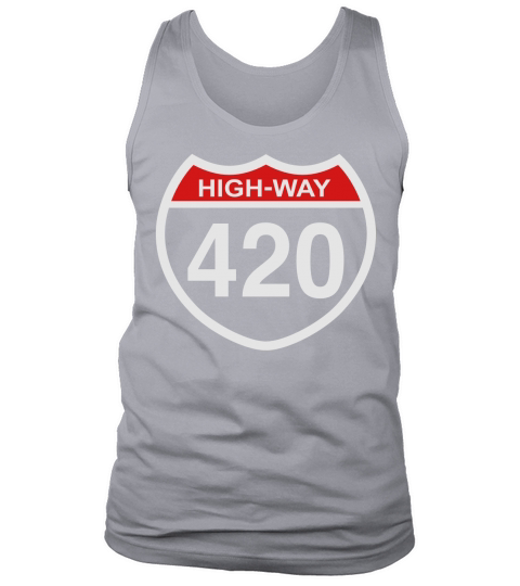420 HIGHway weed blunt medical pot marijuana T Men's Tank Top