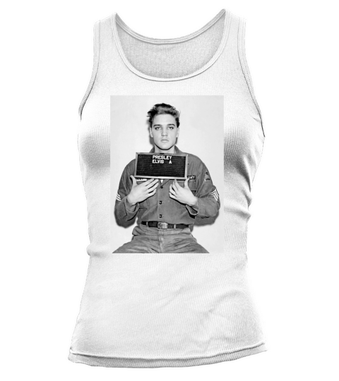 Elvis Presleys mugshot 1956 Tshirt Tank top Woman