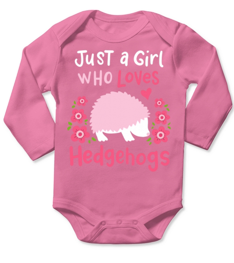 Hedgehogs Hedgehog Lover Long Sleeve Baby One-Piece