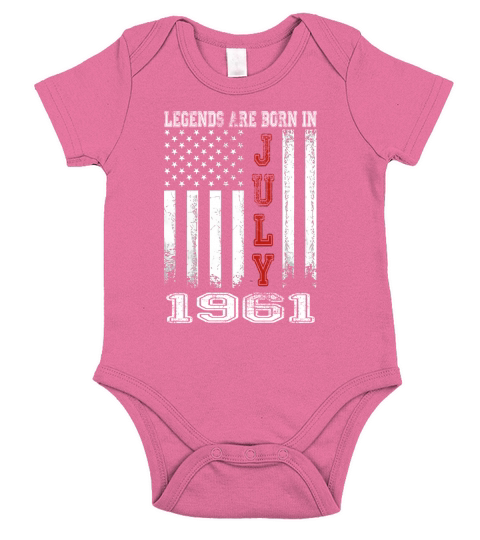 1961 JULY age born of legend Short Sleeve Baby One-Piece