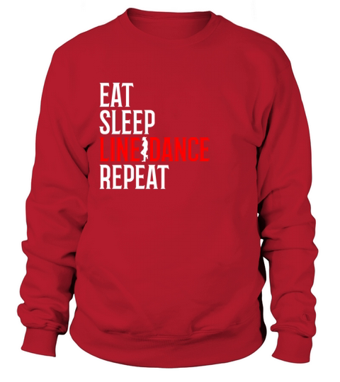 eat sleep linedance repeat line dance couple dance Men's Sweatshirt