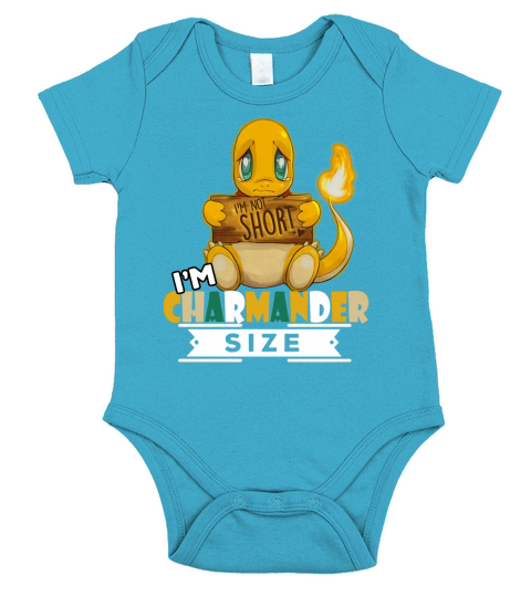 Im Not Short Im Charmander Size - Baby Onesie Short Sleeve Baby One-Piece