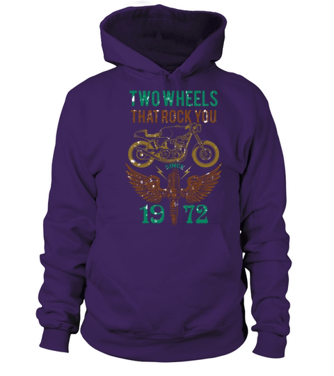 Two wheels that rock you 1972 Women's Hoodie