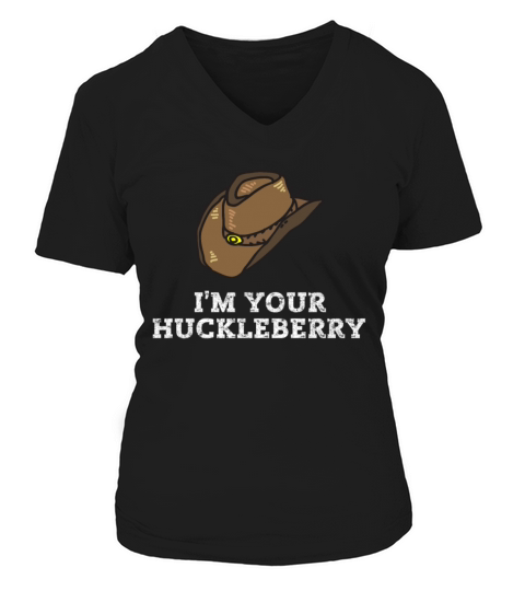 Im Your Huckleberry Vintage Funny Western Quote T Women's V-Neck T-shirt
