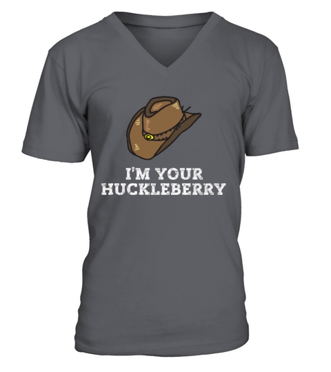 Im Your Huckleberry Vintage Funny Western Quote T Men's V-Neck T-shirt
