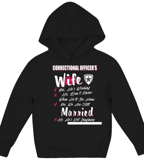 Correctional officer wife t-shirt Kids Hoodie