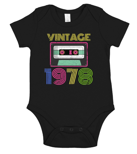 Vintage 1978 Short Sleeve Baby One-Piece