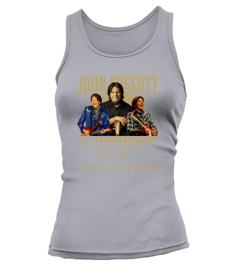 John Fogerty 61st Anniversary 1959 2020 Thank You For The Memories Signature Tank top Woman