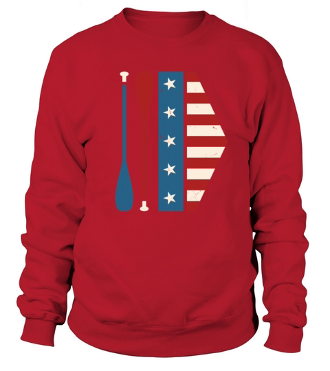 Patriotic Rowing Oars For Rowers Women's Sweatshirt