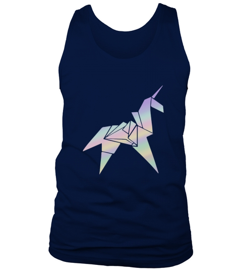 Colorful Origami Unicorn Tank Top Unisex