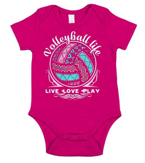 Volleyball Life Short Sleeve Baby One-Piece