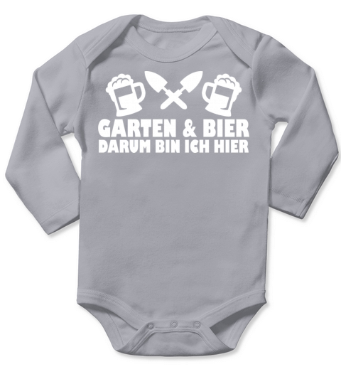 Garden and beer gardener gardening gift Long Sleeve Baby One-Piece