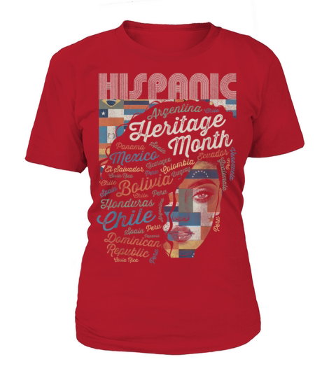 Latina Woman Art Hispanic Heritage Month Latin Cou Women's T-Shirt