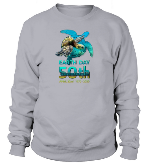 Earth Day 50th Anniversary Sea Turtle Silhouette Women's Sweatshirt