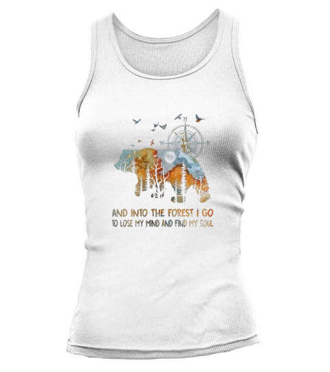 Bear And Into The Forest I Go Tank top Woman
