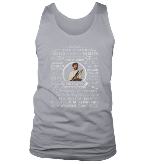 Vintage Eric Clapton Songs Word Art Men's Tank Top
