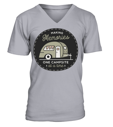 Making Memories One Campsite At A Time Men's V-Neck T-shirt