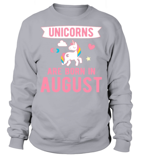 Unicorns are Born in August Men's Sweatshirt