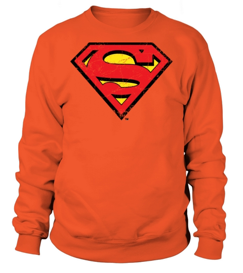 Justice League Superman Logo Vintage Women's Sweatshirt