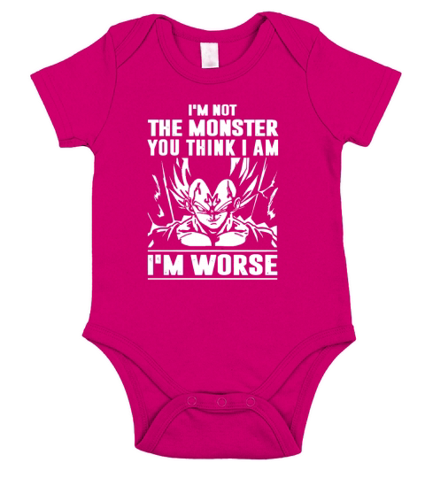 Vegeta Im Not The Monster You Think I Am Im Worse Short Sleeve Baby One-Piece