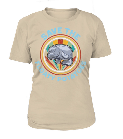 Save The Floaty Potatoes Shirt Retro Manatees Women's T-Shirt