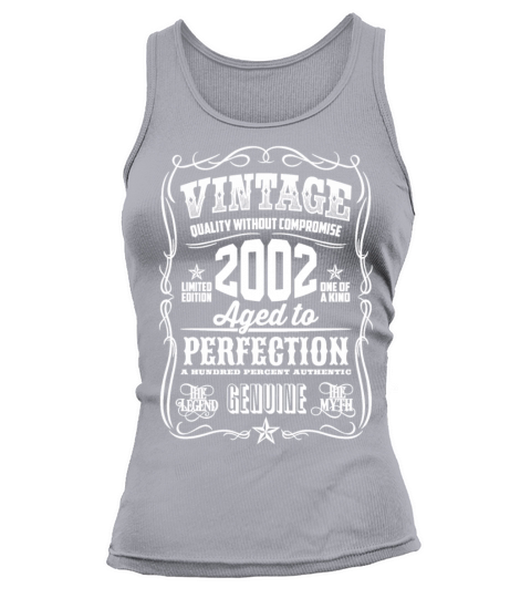 Vintage 2002 Aged to Perfection White print Women's Tank Top