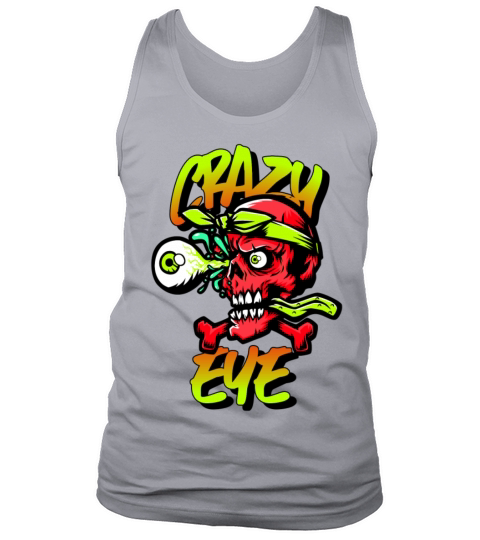 Santa Cruz Inspired Crazy Eye Design Men's Tank Top