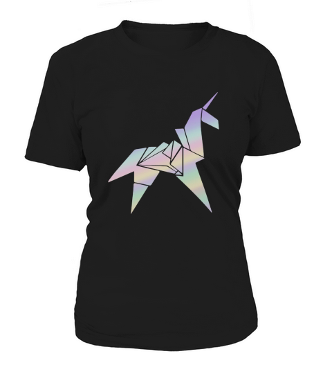 Colorful Origami Unicorn Women's T-Shirt