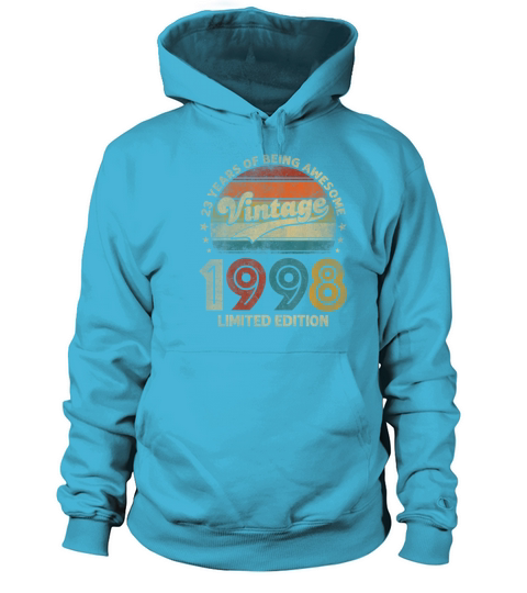 Vintage 1998 Limited Edition 23Rd Birthday 23 Year Women's Hoodie