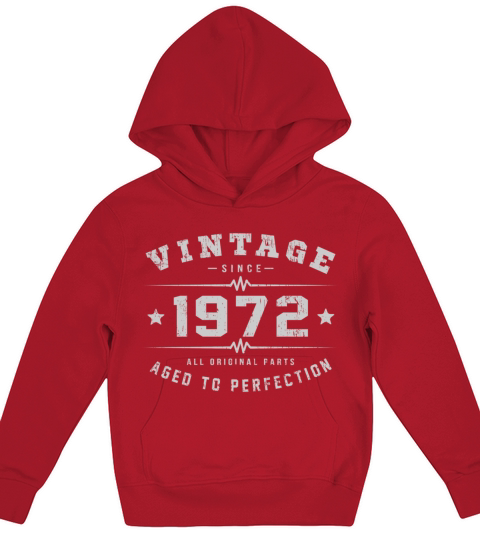 1972 Aged To Perfection Kids Hoodie
