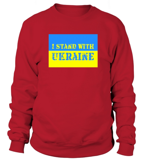 I Stand With Ukraine Ukrainian Flag Sweatshirt Unisex